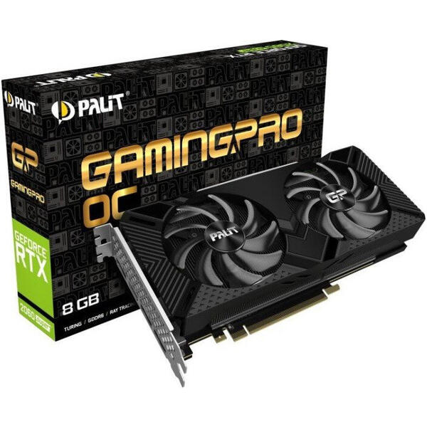 Placa video Palit GeForce RTX 2060 SUPER GamingPro OC 8GB GDDR6 256-bit