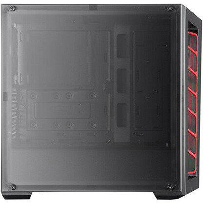 Carcasa Cooler Master Masterbox MB520 Red, MiddleTower, Plexiglass, Fara sursa, Negru-Rosu