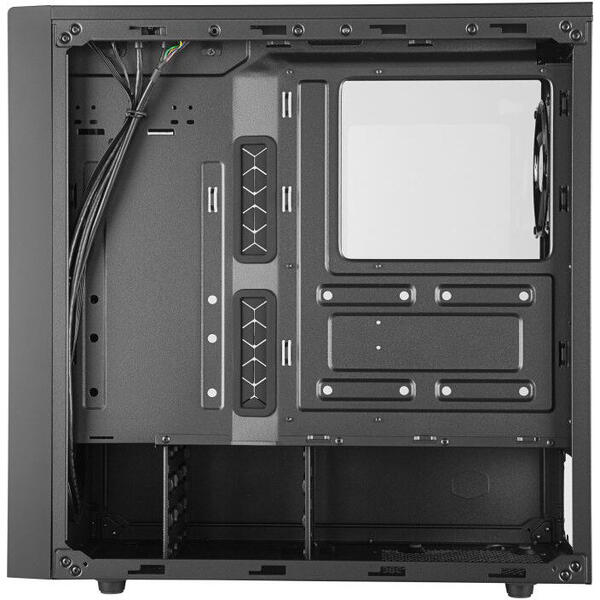 Carcasa Cooler Master MasterBox NR600 w/ODD, Tempered Glass, MiddleTower, Fara sursa, Negru