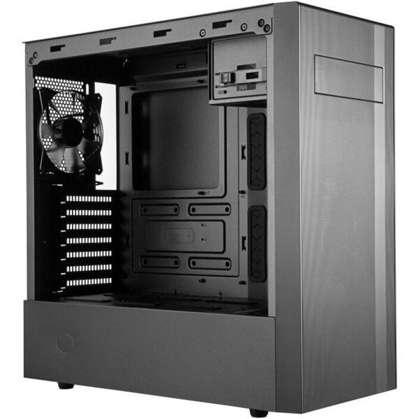 Carcasa Cooler Master MasterBox NR600 w/ODD, Tempered Glass, MiddleTower, Fara sursa, Negru