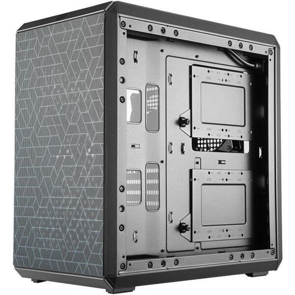 Carcasa Cooler Master MasterBox Q500L, MiniTower, Plexiglass, Fara sursa, Negru