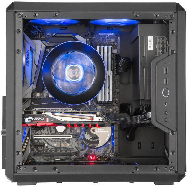 Carcasa Cooler Master MasterBox Q500L, MiniTower, Plexiglass, Fara sursa, Negru