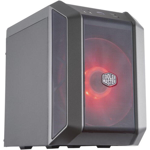 Carcasa Cooler Master MasterCase H100, Mini ITX, Fara sursa, Negru