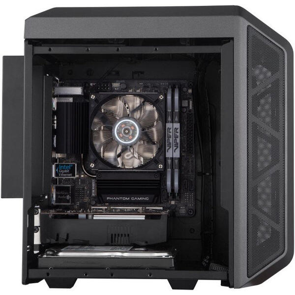 Carcasa Cooler Master MasterCase H100, Mini ITX, Fara sursa, Negru