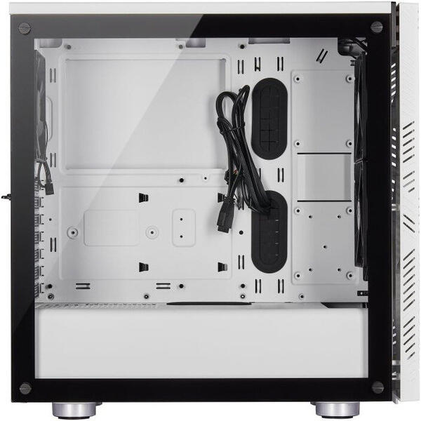 Carcasa Corsair Carbide Series 275R Airflow, MiddleTower, Fara sursa, Negru-Alb