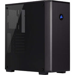 Carbide Series 175R RGB, MiddleTower, Tempered glass, Fara sursa, Negru