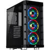 Carcasa Corsair iCUE 465X RGB, MiddleTower, Tempered Glass, Fara sursa, Negru