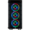 Carcasa Corsair iCUE 465X RGB, MiddleTower, Tempered Glass, Fara sursa, Negru