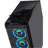 Carcasa Corsair iCUE 465X RGB, MiddleTower, Tempered Glass, Fara sursa, Negru