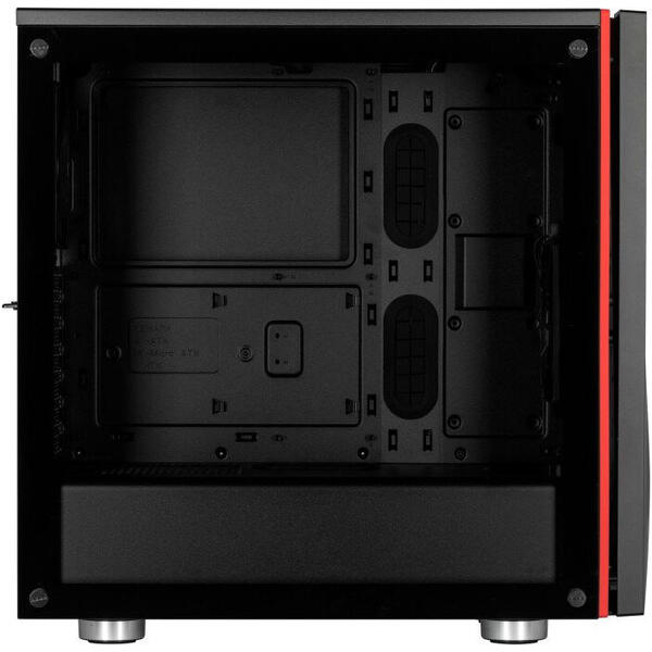 Carcasa Corsair Carbide Series Spec-06 Black, MiddleTower, Tempered glass, Fara sursa