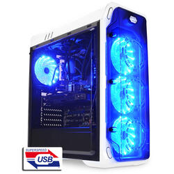 Gaming 988W - Blue Typhoon - ATX, Midi-Tower, Fara sursa, Negru