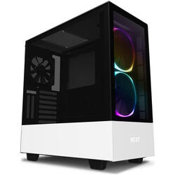 H510 Elite Matte White, MiddleTower, Tempered glass, Fara sursa