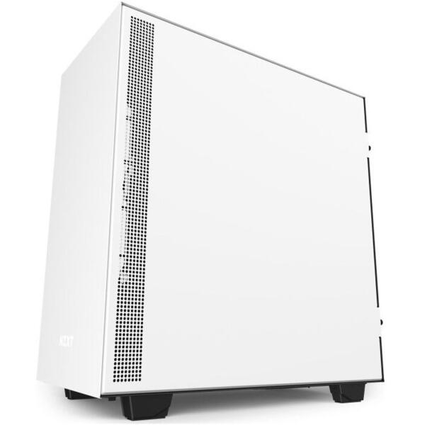 Carcasa NZXT H510 Matte White, MiddleTower, Tempered Glass, Fara sursa