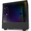 Carcasa NZXT H510i Matte Black, MiddleTower, Tempered Glass, Fara sursa