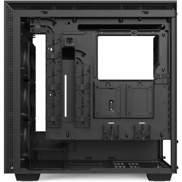 Carcasa NZXT H710 Matte Black, MiddleTower, Tempered Glass, Fara sursa