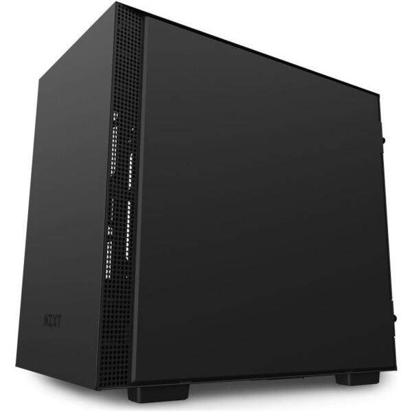 Carcasa NZXT H210i Matte Black, Mini ITX, Tempered Glass, Fara sursa