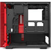 Carcasa NZXT H210i Matte Black/Red, Mini ITX, Tempered Glass, Fara sursa