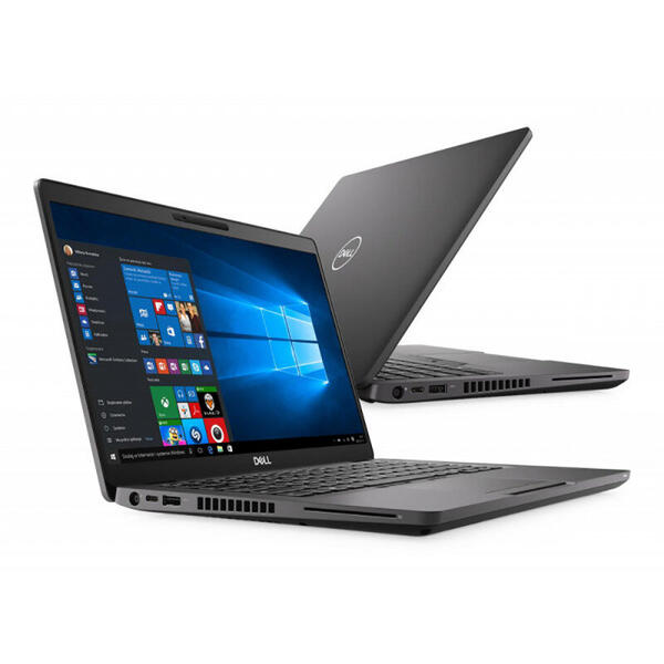 Laptop Dell Latitude 5400, 14" FHD, Intel Core i5-8250U, 8GB DDR4, 256GB SSD, GMA UHD 620, Figerprint Win 10 Pro, Black, 3Yr On-site