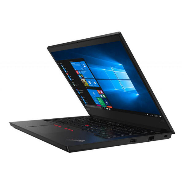 Laptop Lenovo ThinkPad E14, 14" FHD IPS, Intel Core i7-10510U, 16GB DDR4, 512GB SSD, Radeon RX 640 2GB, Win 10 Pro, Black