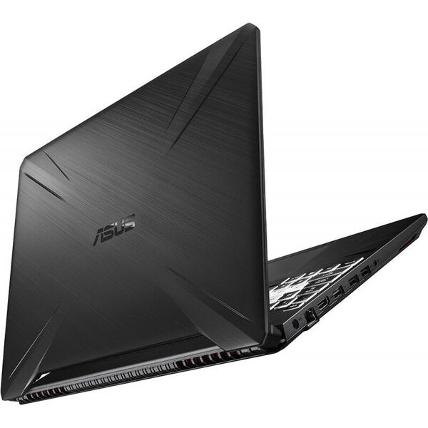 Laptop Asus TUF FX505DT,15.6 " FHD IPS, AMD Ryzen 7 3750H, 8GB DDR4, 512GB SSD, GeForce GTX 1650 4GB, No OS, Stealth Black