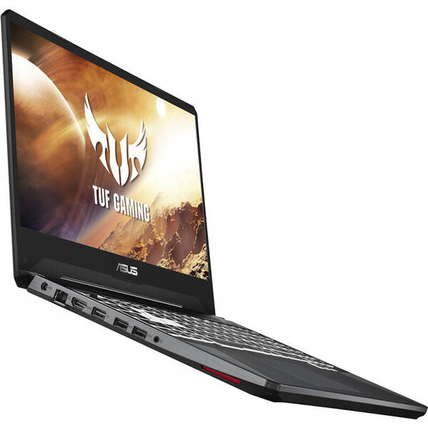 Laptop Asus TUF FX505DT,15.6 " FHD IPS, AMD Ryzen 5 3550H, 8GB DDR4, 512GB SSD, GeForce GTX 1650 4GB, No OS, Stealth Black