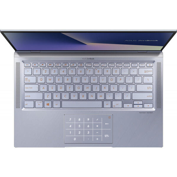 Laptop Asus ZenBook 14 UX431FL,14" FHD, Intel Core  i7-10510U, 16GB, 512GB SSD, GeForce MX250 2GB, No OS, Utopia Blue