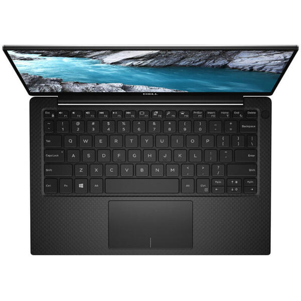 Laptop Dell 2 in 1 XPS 13 7390, 13.4" UHD+ Touch, Intel Core i7-1065G7, RAM 16GB, SSD 512GB, Intel Iris Plus Graphics, Windows 10 Pro, Silver