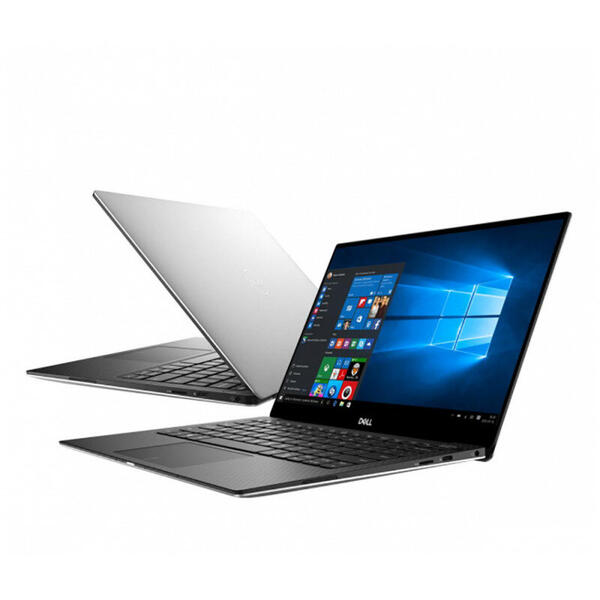 Laptop Dell XPS 13 7390, FHD InfinityEdge, Intel Core i7-10710U, 16GB, 512GB SSD, Intel UHD, Win 10 Pro, Silver, 3Yr