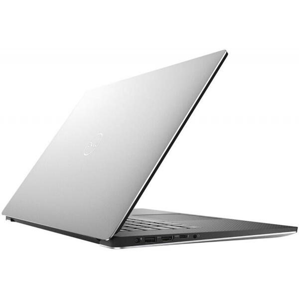 Ultrabook Dell XPS 15 7590 15.6 inch FHD IPS, InfinityEdge, Intel Core i5-9300H, 8GB DDR4, 512GB SSD, GeForce GTX 1650 4GB, FingerPrint Reader, Win 10 Pro, Silver, 3Yr On-site