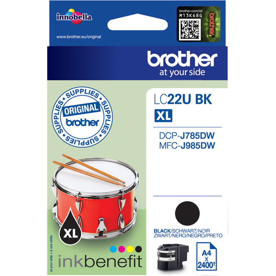 Cartus cerneala Brother Ink LC-22UBK, Negru