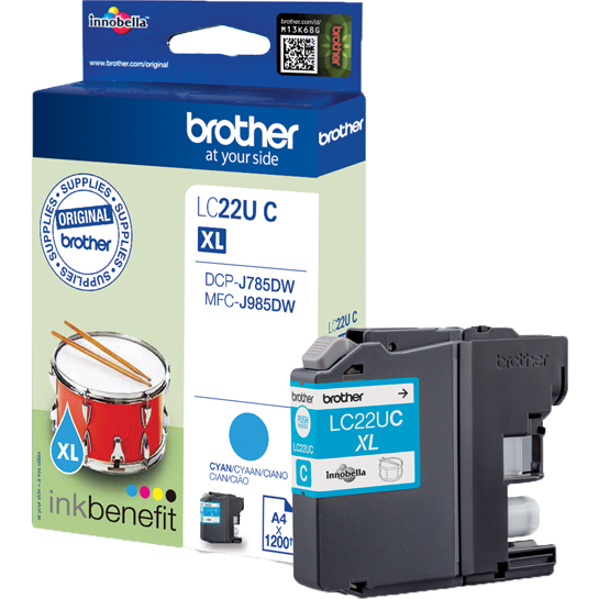 Cartus cerneala Brother Ink LC-22UC, Cyan