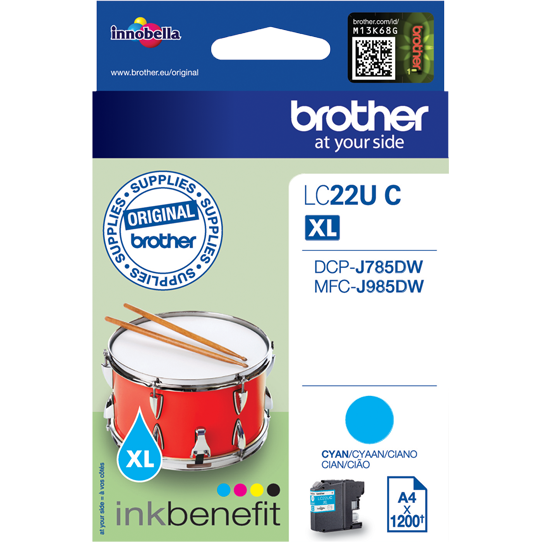 Cartus cerneala Brother Ink LC-22UC, Cyan