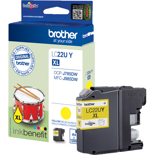 Cartus cerneala Brother Ink LC-22UY, Galben