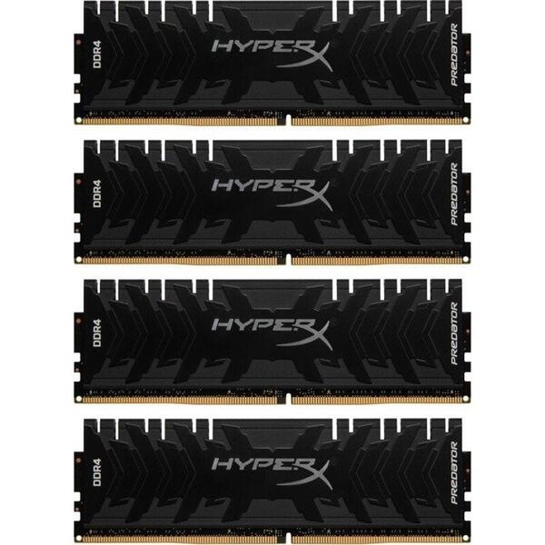 Memorie Kingston HyperX Predator Black 64GB DDR4 3000MHz CL15 1.35v Quad Channel Kit