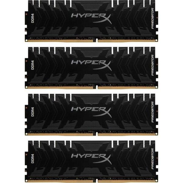Memorie Kingston HyperX Predator Black 64GB DDR4 3000MHz CL15 1.35v Quad Channel Kit