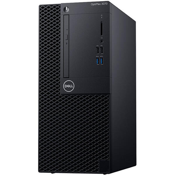 Sistem Brand Dell OptiPlex 3070 MT, Intel Core i5-9500 3.0GHz Coffee Lake, 8GB DDR4, 256 GB SSD, GMA UHD 630,Win10Pro,3 Yr NBD