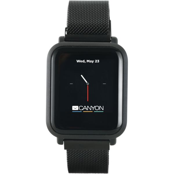 SmartWatch Canyon IPS, Bluetooth, Charger USB, Full touchscreen, 150 mAh, IP68