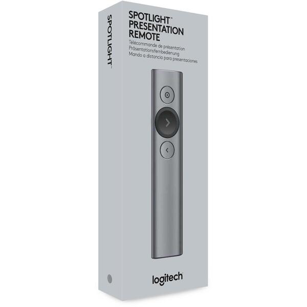 Accesoriu Videoproiector Logitech Presenter Wireless Spotlight Plus - SLATE, B2B