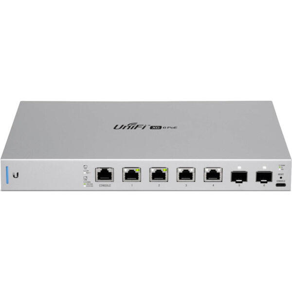 Switch Ubiquiti Gigabit US-XG-6POE, 7 Porturi, 10/100/1000 Mbps