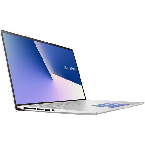 Laptop Asus ZenBook 15 UX534FAC, 15.6'' UHD, Intel Core i7-10510U, 8GB, 512GB SSD, GMA UHD, Win 10 Home, Icicle Silver