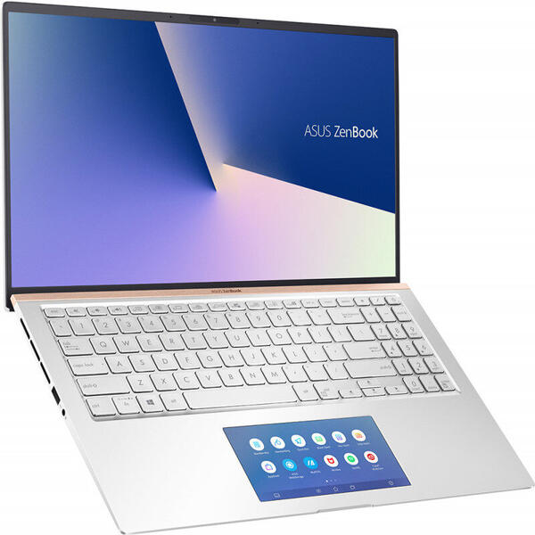 Laptop Asus ZenBook 15 UX534FAC, 15.6'' UHD, Intel Core i7-10510U, 8GB, 512GB SSD, GMA UHD, Win 10 Home, Icicle Silver