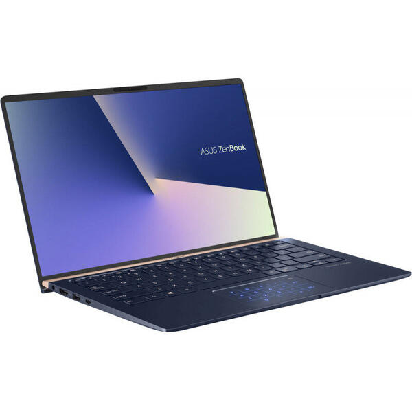 Laptop Asus ZenBook UX433FAC, 14'' FHD Touch, Intel Core i5-10210U, 8GB, 512GB SSD, GMA UHD, Win 10 Pro, Royal Blue