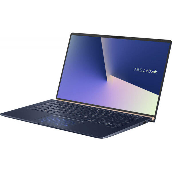 Laptop Asus ZenBook UX433FAC, 14'' FHD Touch, Intel Core i5-10210U, 8GB, 512GB SSD, GMA UHD, Win 10 Pro, Royal Blue