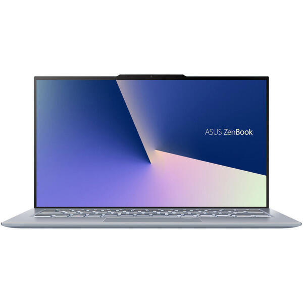 Laptop Asus ZenBook S13 UX392FA, 13.9'' FHD, Intel Core i7-8565U, 16GB, 512GB SSD, GMA UHD 620, Win 10 Pro, Utopia Blue