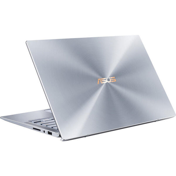 Laptop Asus ZenBook 14 UX431FL, 14'' FHD, Intel Core i7-10510U, 8GB, 512GB SSD, GeForce MX250 2GB, No OS, Utopia Blue