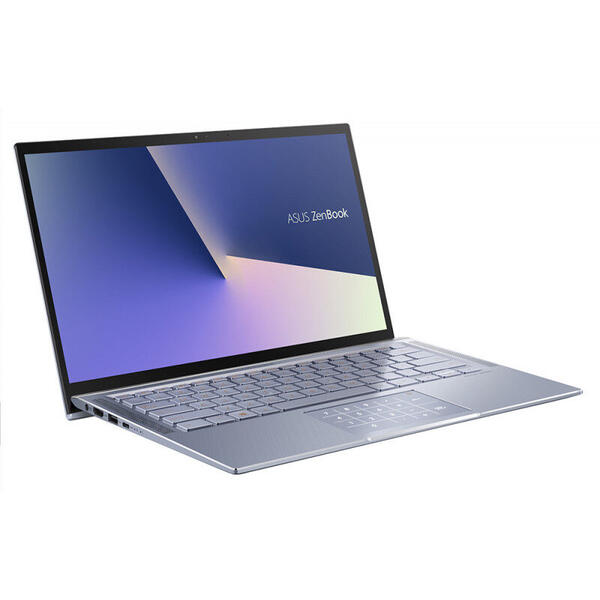 Laptop Asus ZenBook 14 UX431FA, 14'' FHD, Intel Core i5-10210U, 8GB, 512GB SSD, GMA UHD 620, Free DOS, Utopia Blue