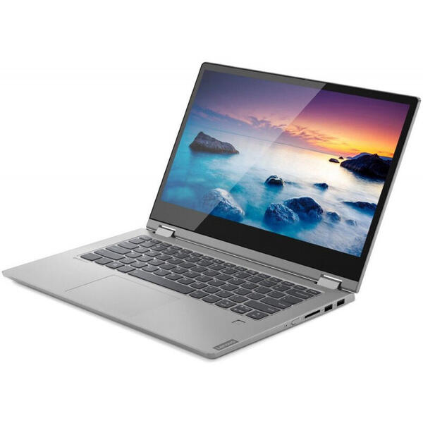 Laptop Lenovo 2-in-1 IdeaPad C340, 15.6'' FHD IPS Touch, Intel Core i5-1035G1, 8GB DDR4, 1TB SSD, GMA UHD, Win 10 Home, Platinum