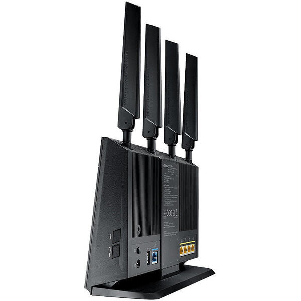 Router Wireless Asus Gigabit AC1900 Dual-Band, 4x LAN, 1x WAN, 10/100/1000 Mbps, 4G LTE