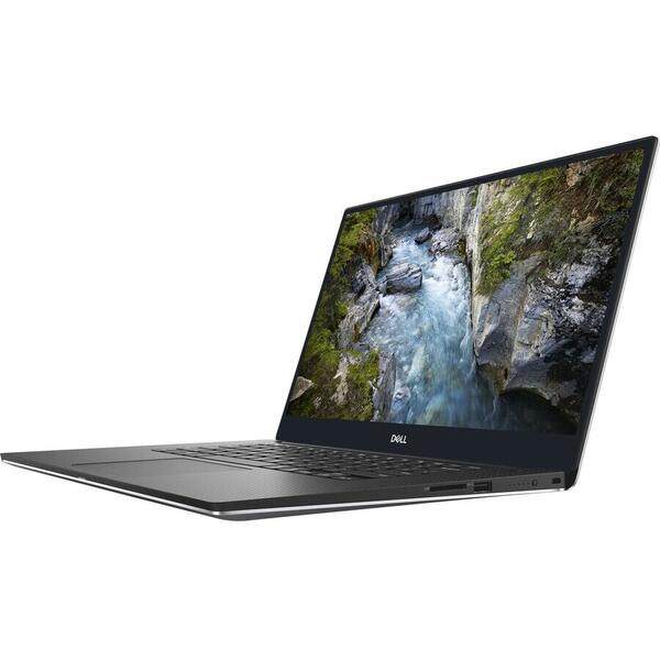 Laptop Dell Precision 5540, Intel Core i7-9850H, 15.6" UHD 4K, 32GB RAM, 1TB SSD, nVidia Quadro T2000 4GB, Windows 10 Pro, Platinum Silver
