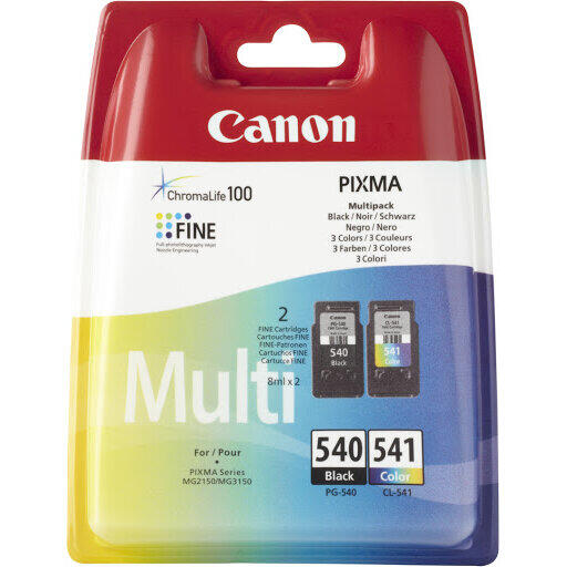 Cartuse ink Canon PG540XL + CL541XL + Hartie foto 10 x 15 cm 50 de coli